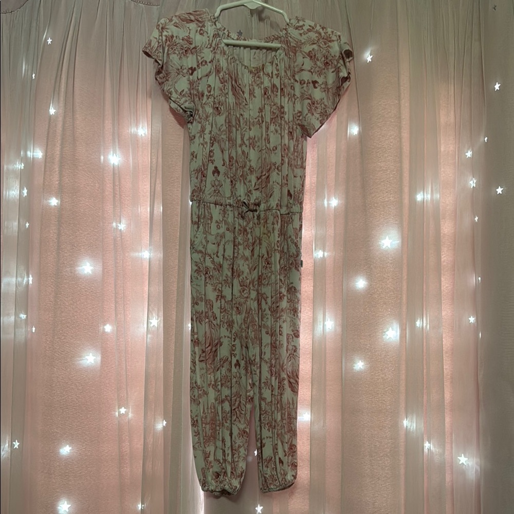Posh Peanut Floral Blush Jumpsuit